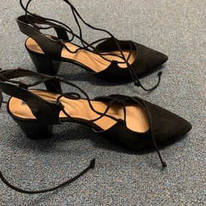 Tahari Tie Up Heels